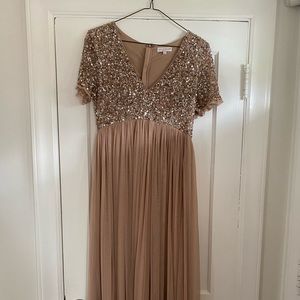 Maya Deluxe Maternity dress in Blush size 10